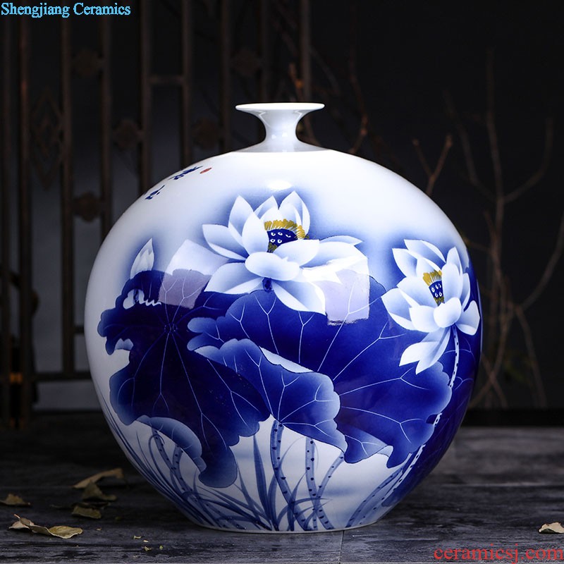 Contracted creative furnishing articles sitting room Flower vase european-style decoration Vase jingdezhen ceramics home decoration