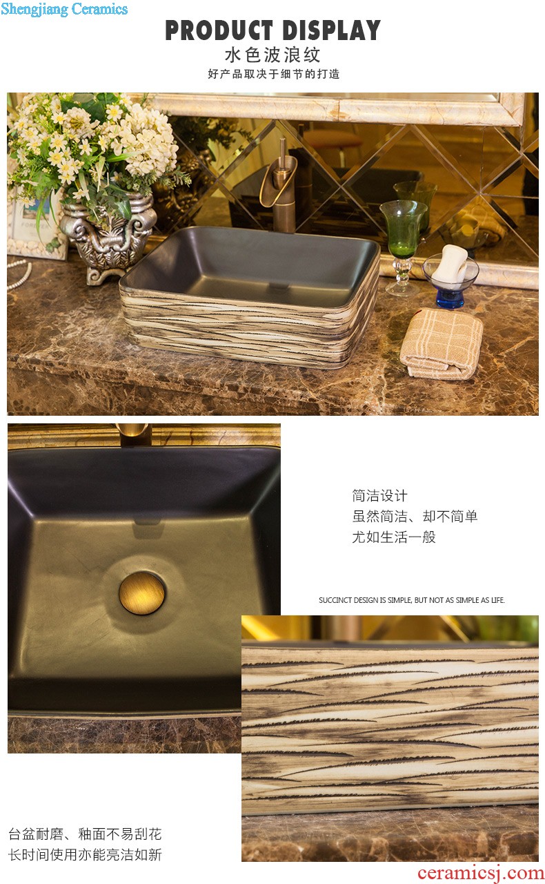 Sinks on the ceramic basin sink more rectangular ceramic art basin home European water basin