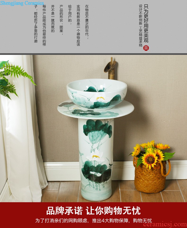 M ceramic column type washs a face basin bathroom column column vertical floor sink basin one set