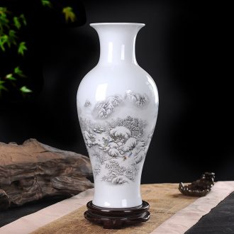 Jingdezhen ceramic vases, furnishing articles Home sitting room adornment flower arranging wine ark adornment handicraft furnishing articles room