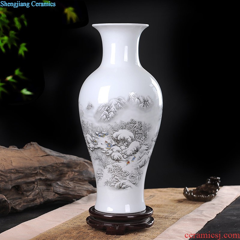 Jingdezhen ceramic vases, furnishing articles Home sitting room adornment flower arranging wine ark adornment handicraft furnishing articles room