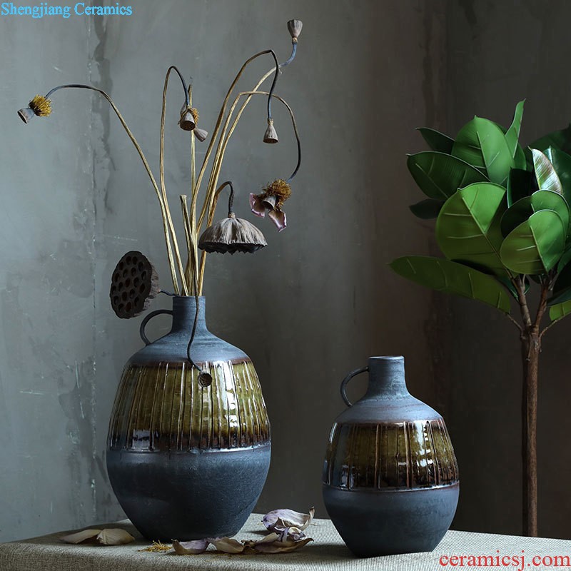 Jingdezhen ceramic vase furnishing articles sitting room porch hand-painted vases contracted household adornment style floor vase