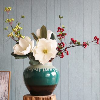 Contemporary and contracted American lucky bamboo vases, flower receptacle household act the role ofing is tasted decorate furnishing articles flowers, jingdezhen ceramic vase