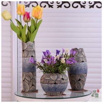 Contemporary and contracted sitting room creative flower arranging furnishing articles home decoration ceramic hydroponic dried flower vase floral arrangements