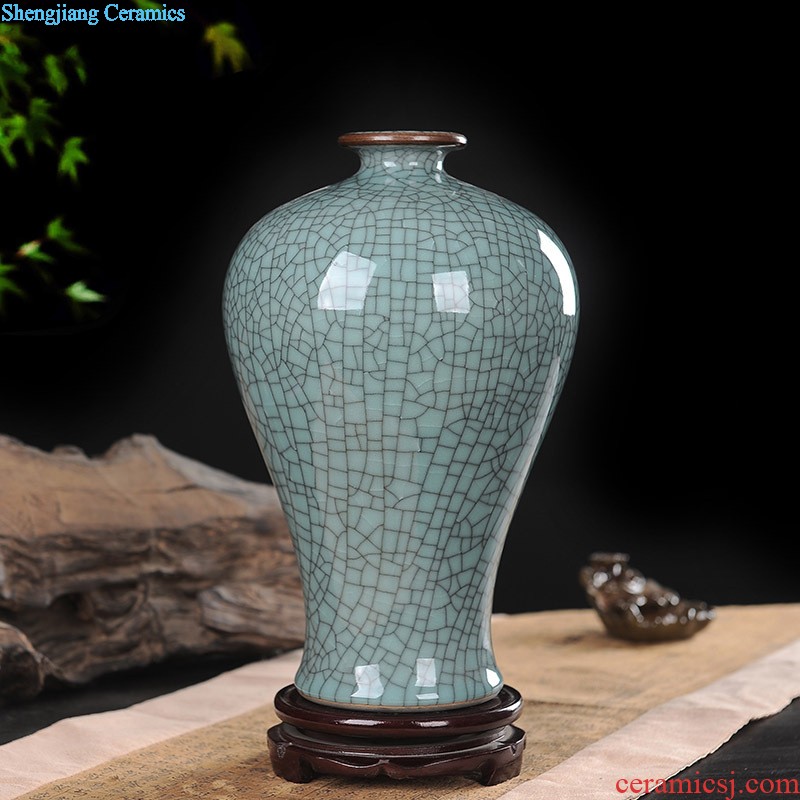 Jingdezhen ceramics furnishing articles big vase household living room decorative bottle arranging flowers Hand blue and white porcelain vase furnishing articles