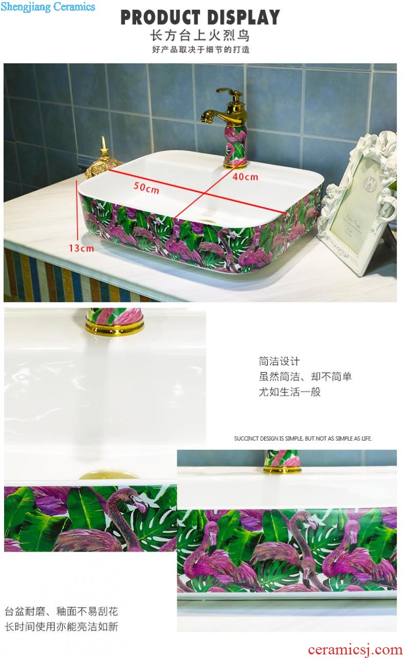 Koh larn, qi ceramic art basin mop mop pool ChiFangYuan one-piece mop pool size 35 cm xiangyun