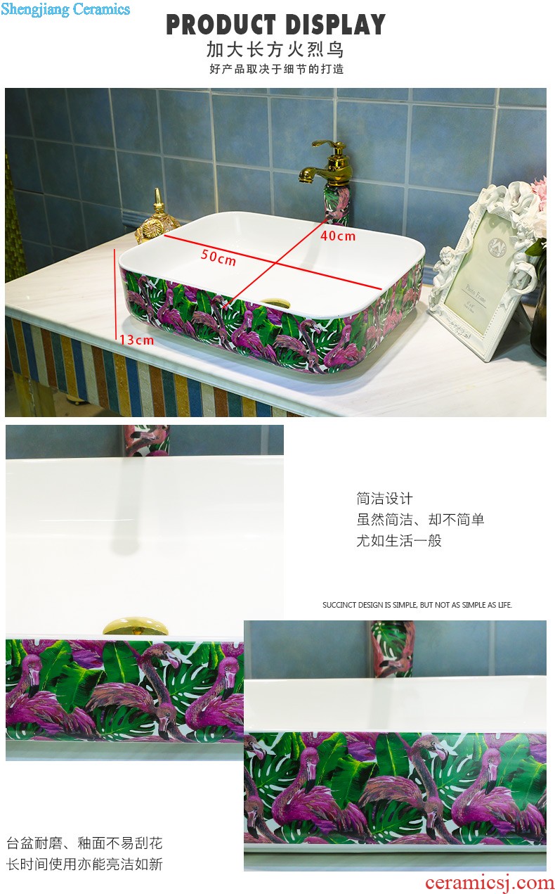 Koh larn, qi ceramic art basin mop mop pool ChiFangYuan one-piece mop pool size 35 cm xiangyun