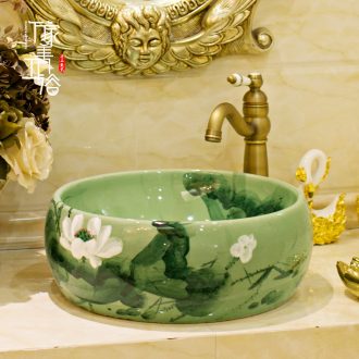 The stage basin circular wash basin art basin bathroom sinks the basin that wash a face on the sink of household ceramics