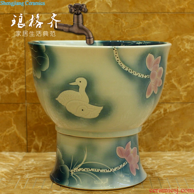 Restore ancient ways the sink on the ceramic pot art basin of the basin that wash a face wash gargle toilet stage basin