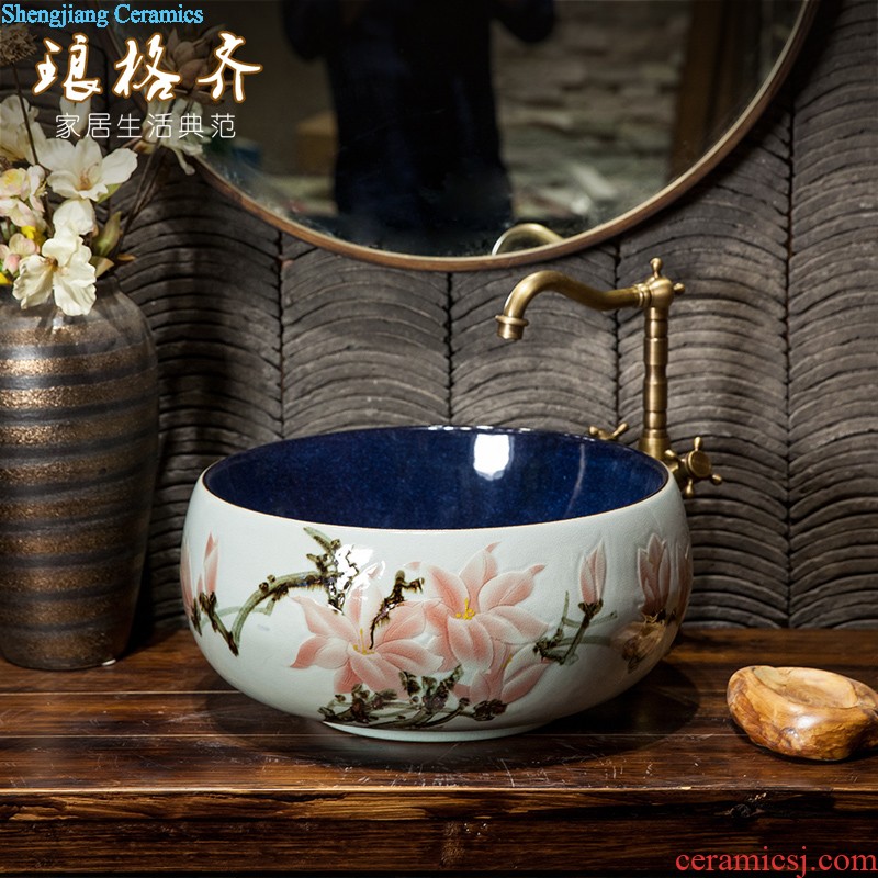 Koh larn, qi stage basin sink lavatory ceramic european-style bathroom art basin of the basin that wash a face