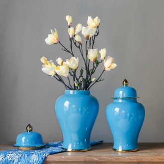 New Chinese style antique stays in hand-painted vases The sitting room tea table ceramic flower implement birthday gifts feng shui furnishing articles