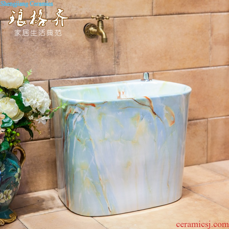 Koh larn, qi stage basin square square the lavabo Mosaic bathroom art basin basin ceramic lavatory basin