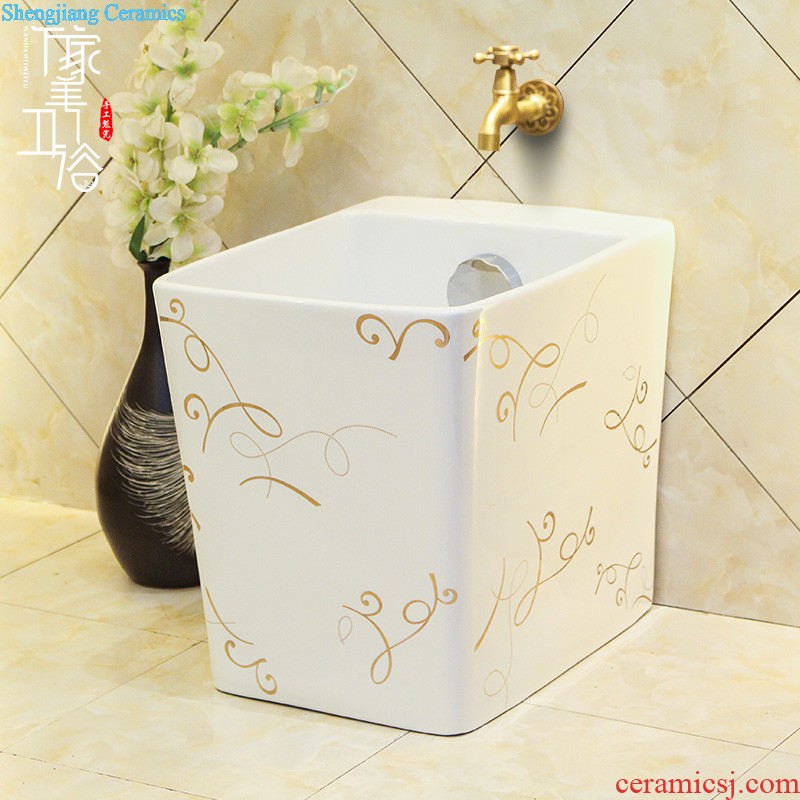 M beautiful art ceramic lavabo basin is the basin that wash a face the stage basin rectangle marble