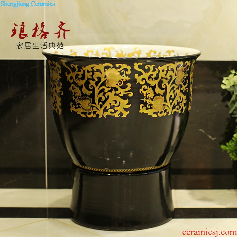 Koh larn square ceramic sinks in American, European art stage basin basin bathroom basin on the sink