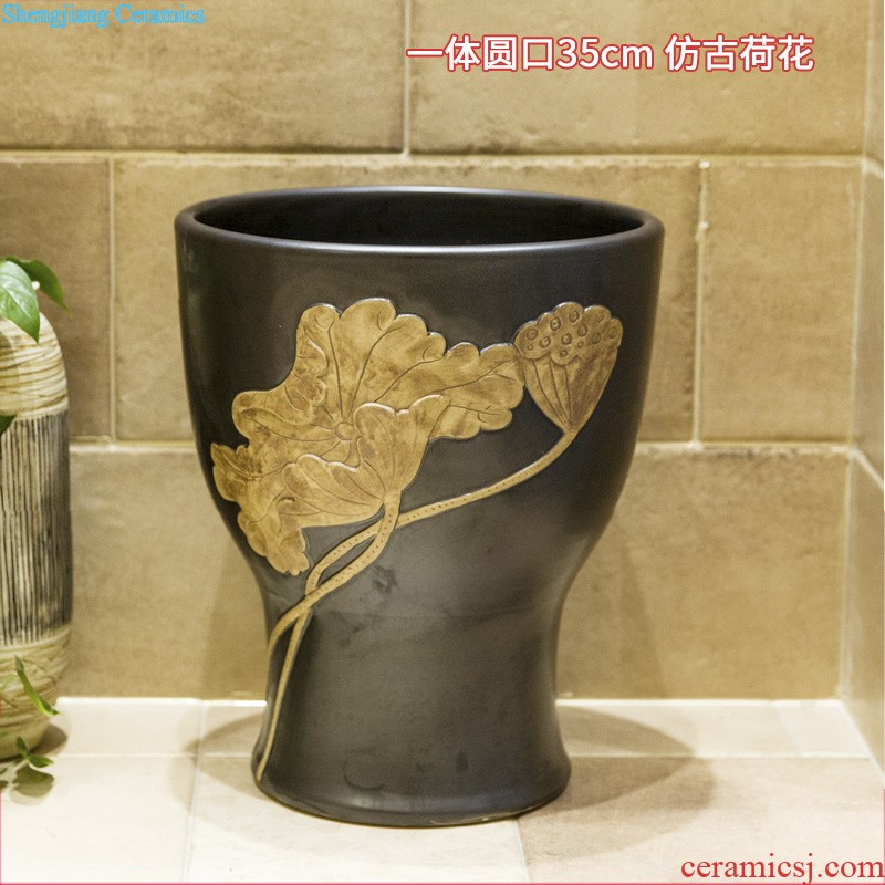 Jingdezhen American art square on the toilet lavabo lavatory basin basin on its rich tree