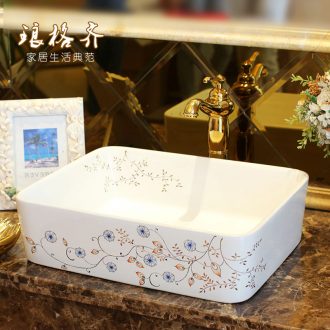 Koh larn, qi Jingdezhen ceramic toilet stage basin sink basin art basin sinks Waist drum flowers