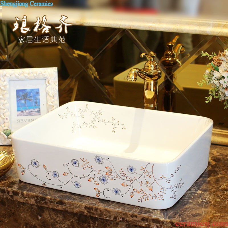 Koh larn, qi Jingdezhen ceramic toilet stage basin sink basin art basin sinks Waist drum flowers