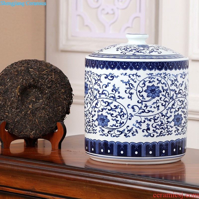 Ceramic brush pot furnishing articles large hair brush pot creative fashion stationery pen container desktop study furnishing articles