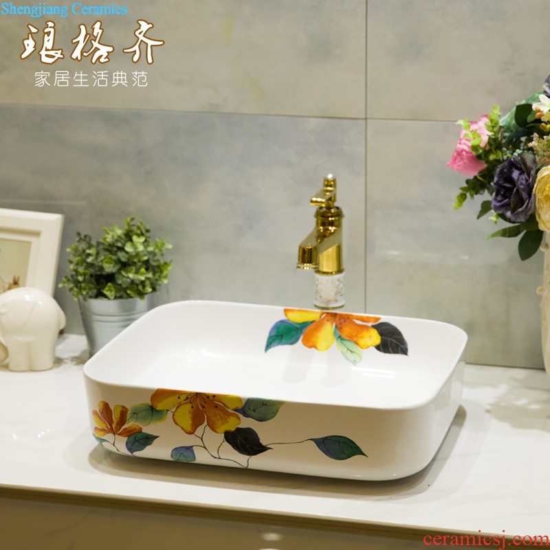 Koh larn, qi increase of jingdezhen ceramic toilet lavabo that defend bath lavatory art basin gold flipping