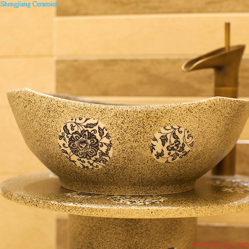 Koh larn, qi stage basin sink lavatory ceramic european-style bathroom art basin of underwater world of the basin that wash a face