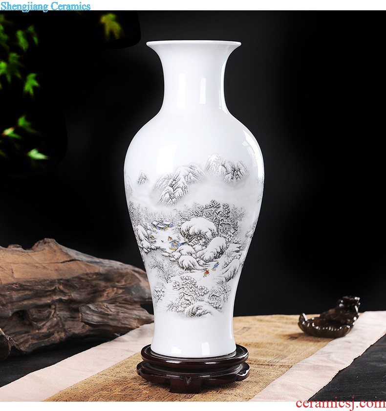 Jingdezhen ceramic vases, furnishing articles Home sitting room adornment flower arranging wine ark adornment handicraft furnishing articles room