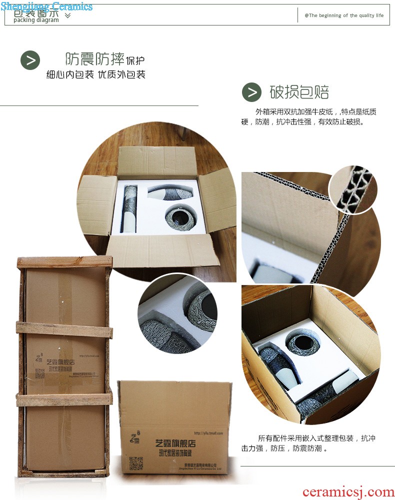 Contemporary and contracted household act the role ofing is tasted Black and white vase Jingdezhen ceramic furnishing articles A new soft outfit decoration furnishing articles