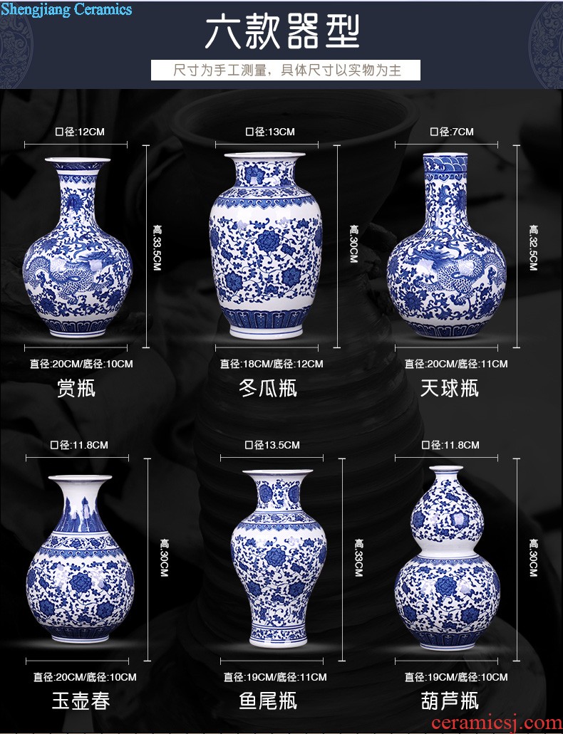 Creative jingdezhen ceramics vase furnishing articles hand-painted thin foetus ikea household act the role ofing is tasted sitting room adornment ark furnishing articles