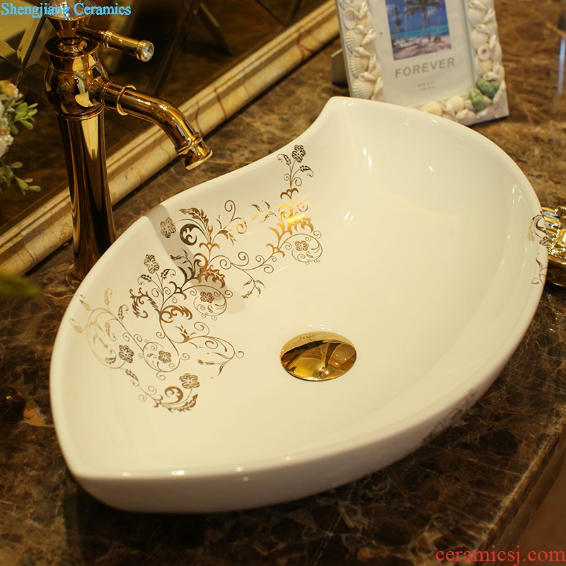 Koh larn, qi Jingdezhen ceramic toilet stage basin sink basin art basin sinks Pear flower haitang