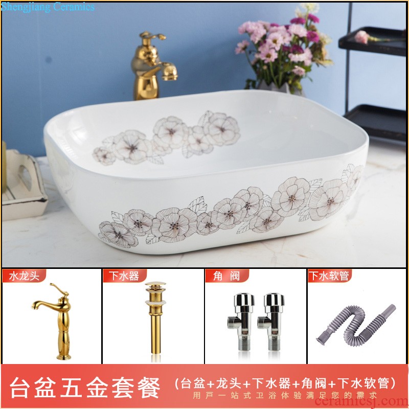 The stage basin sink lavatory ceramic european-style bathroom art basin of the basin that wash a face