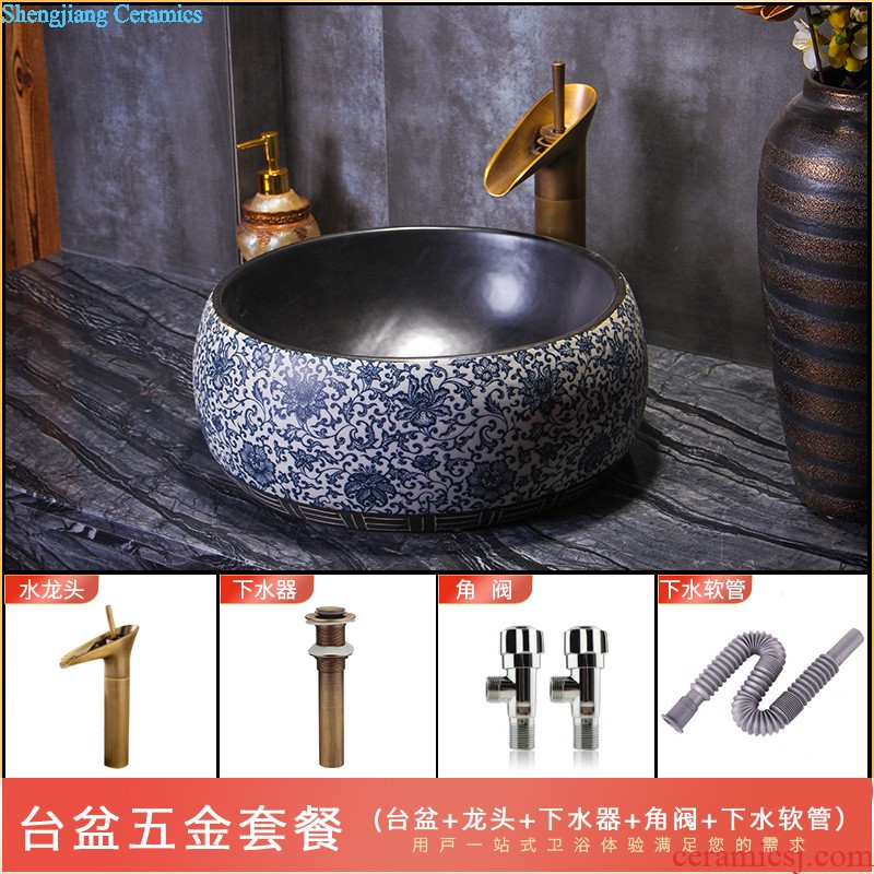 Ceramic balcony wash basin trough large mop mop pool mop pool toilet small household floor mop pool