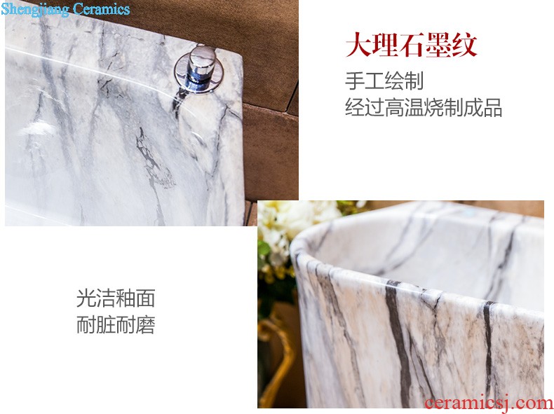 Koh larn, qi stage basin square square the lavabo Mosaic bathroom art basin basin ceramic lavatory basin