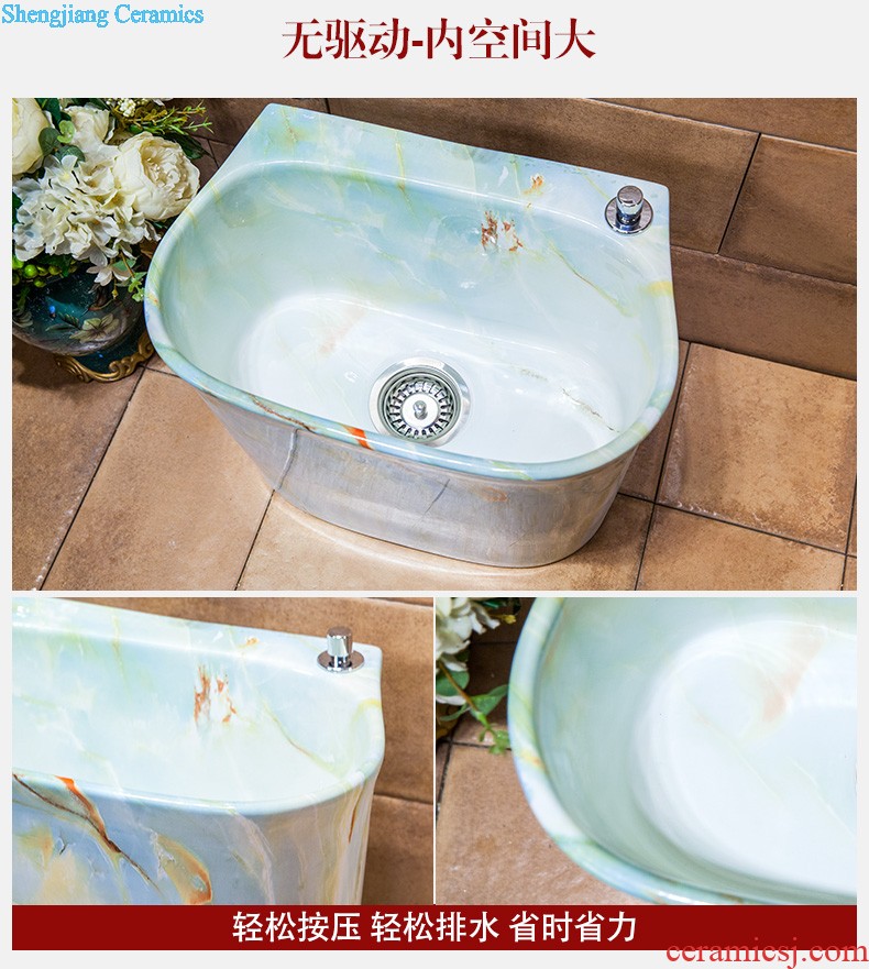 Koh larn, qi stage basin square square the lavabo Mosaic bathroom art basin basin ceramic lavatory basin