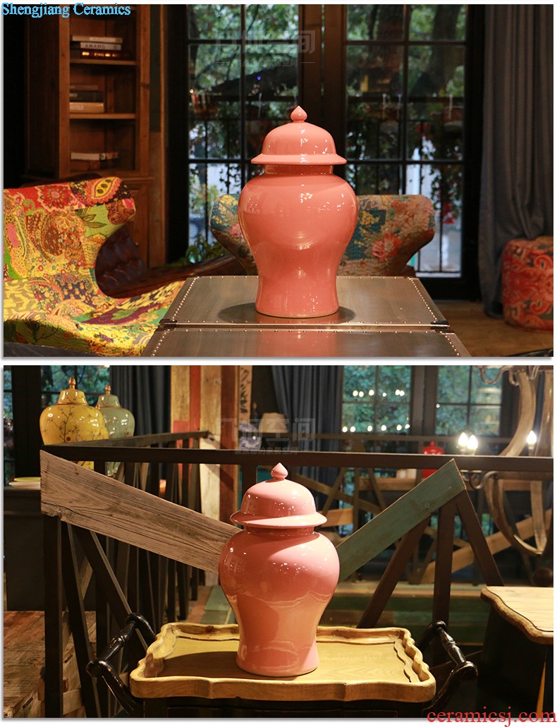 Pink space geometry 】 【 general cans ceramic vases, furnishing articles Soft outfit stylist decorate restaurant decoration