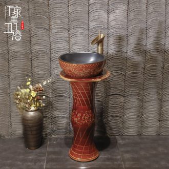 Small basin of wash one vertical integrated basin ceramic column type washs a face basin bathroom column column vertical floor type