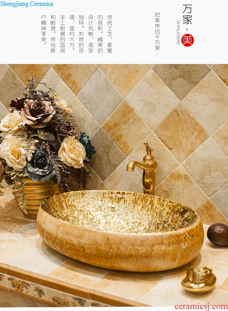 Stage basin rectangular basin bathroom sinks ceramic wash basin art on the stage of the basin that wash a face the sink ChiPan