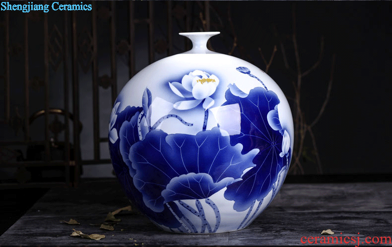 Contracted creative furnishing articles sitting room Flower vase european-style decoration Vase jingdezhen ceramics home decoration