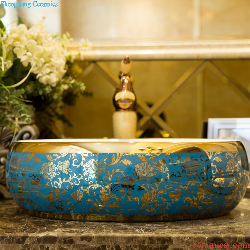 The stage basin of jingdezhen ceramic lavabo that defend bath lavatory basin art basin