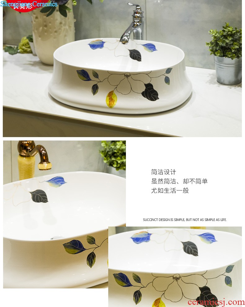 Koh larn, qi increase of jingdezhen ceramic toilet lavabo that defend bath lavatory art basin gold flipping