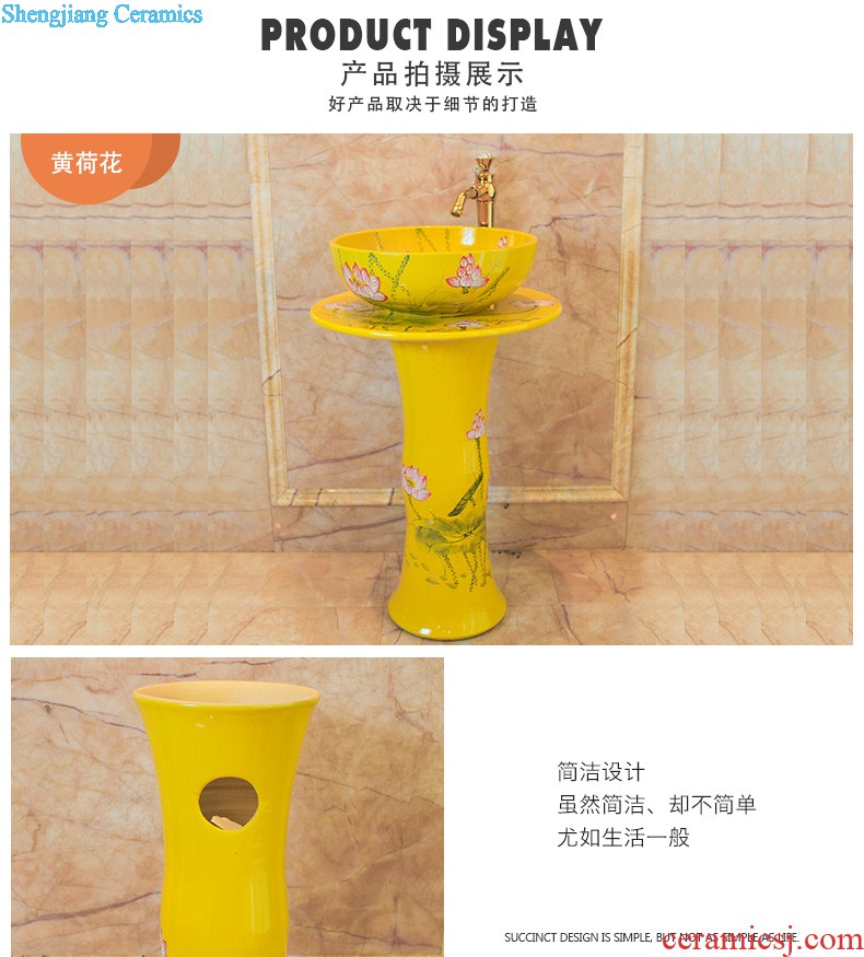 Lavabo ceramic column toilet bowl washing pool balcony sink lavatory toilet pillar landing