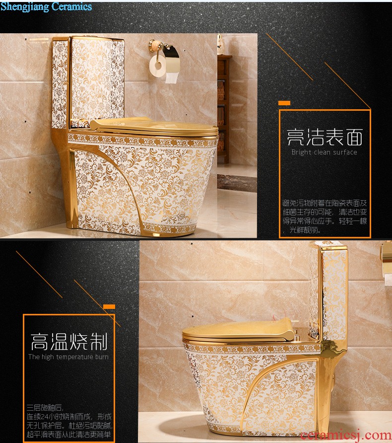 Household ceramic toilet pit from 305 400 against the stench, small family siphon toilet toilet implement