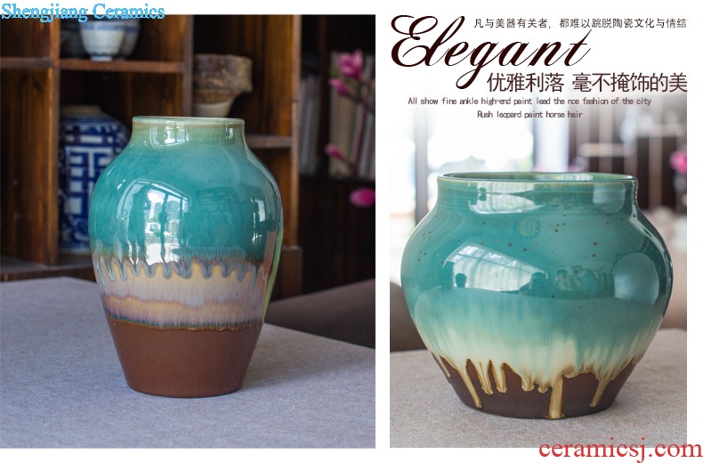 Ceramic crock POTS modern retro jingdezhen ceramics of large vase Indoor and outdoor home decoration furnishing articles