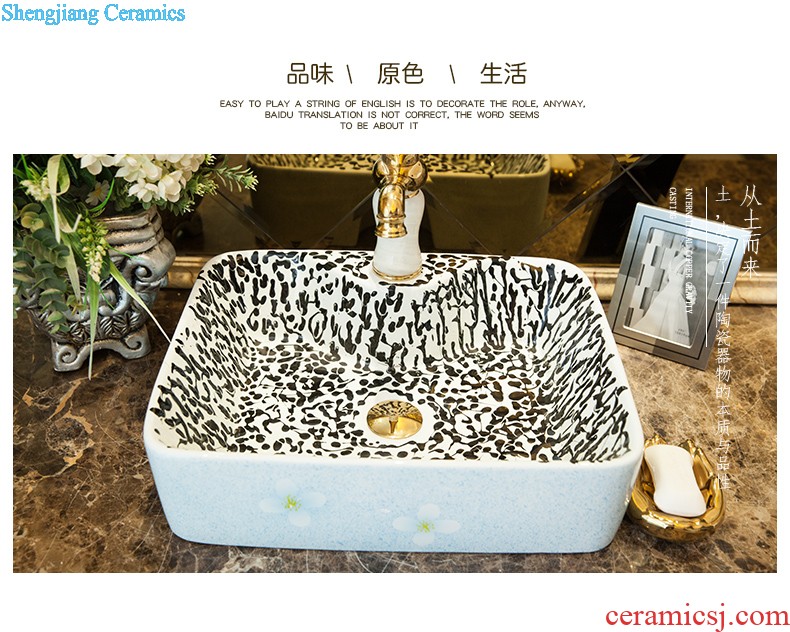 Koh larn, qi stage basin sink ceramic sanitary ware art basin washing a face of the basin that wash a face oval peony pollen