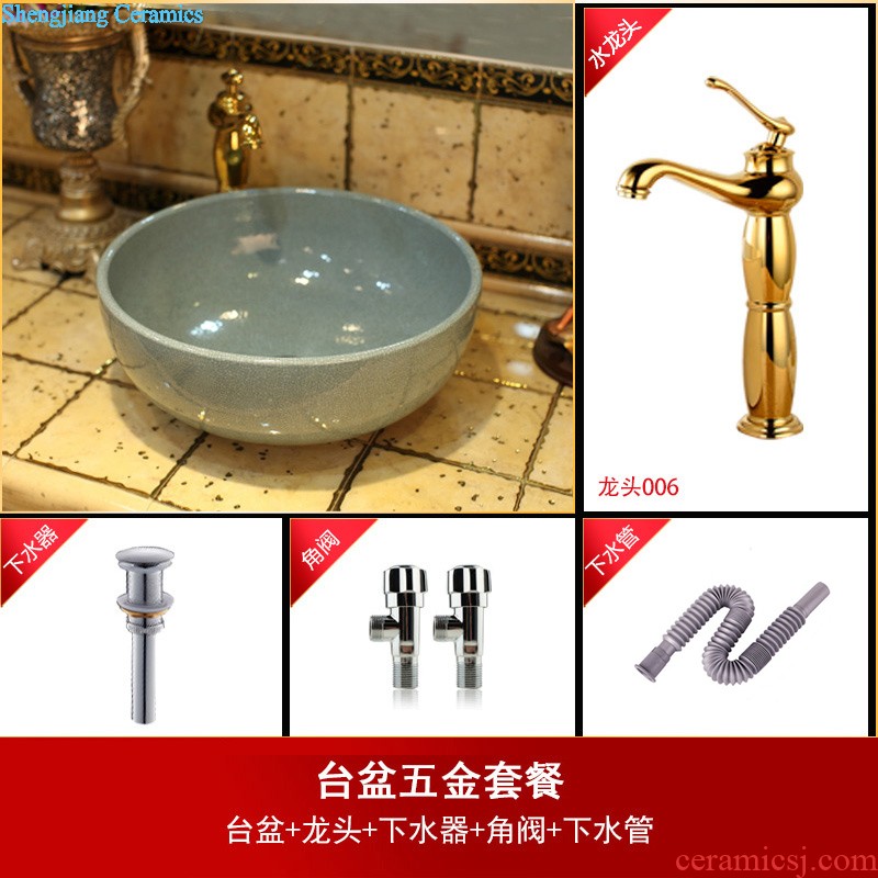 Retro mop pool large ceramic wash mop pool balcony mop mop pool toilet basin water automatically