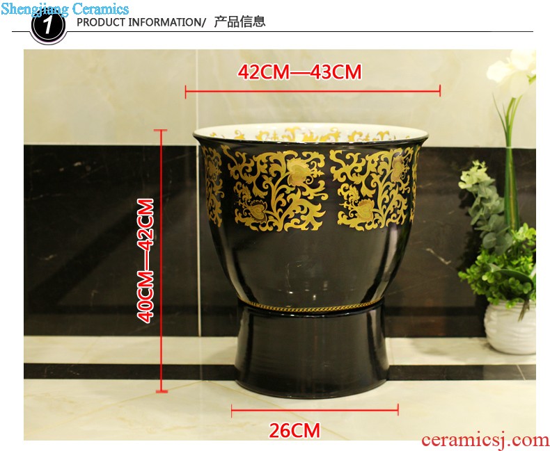 Koh larn square ceramic sinks in American, European art stage basin basin bathroom basin on the sink