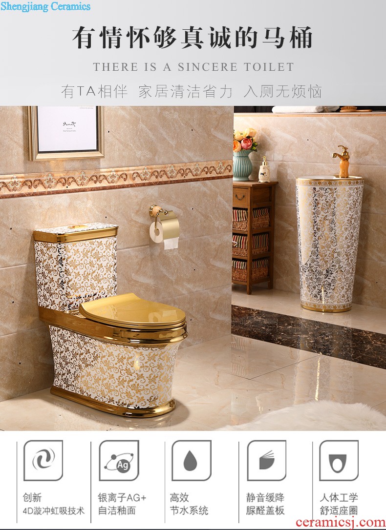 Lavabo ceramic column toilet bowl washing pool balcony sink lavatory toilet pillar landing