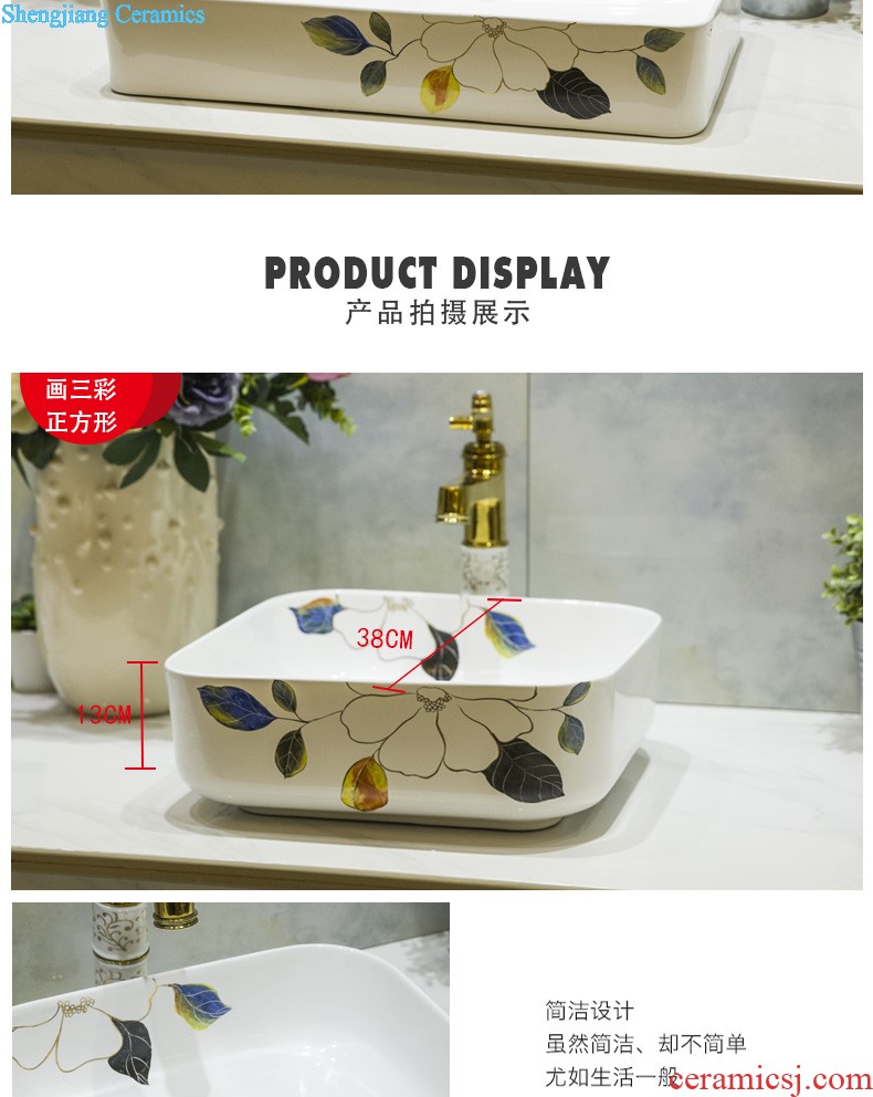 Koh larn, qi increase of jingdezhen ceramic toilet lavabo that defend bath lavatory art basin gold flipping