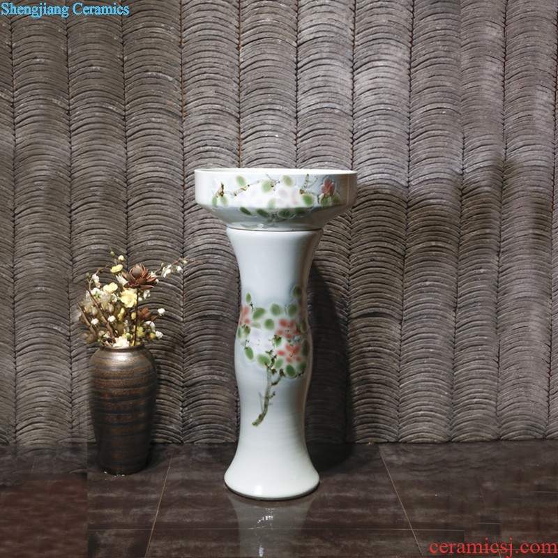 Small basin of wash one vertical integrated basin ceramic column type washs a face basin bathroom column column vertical floor type