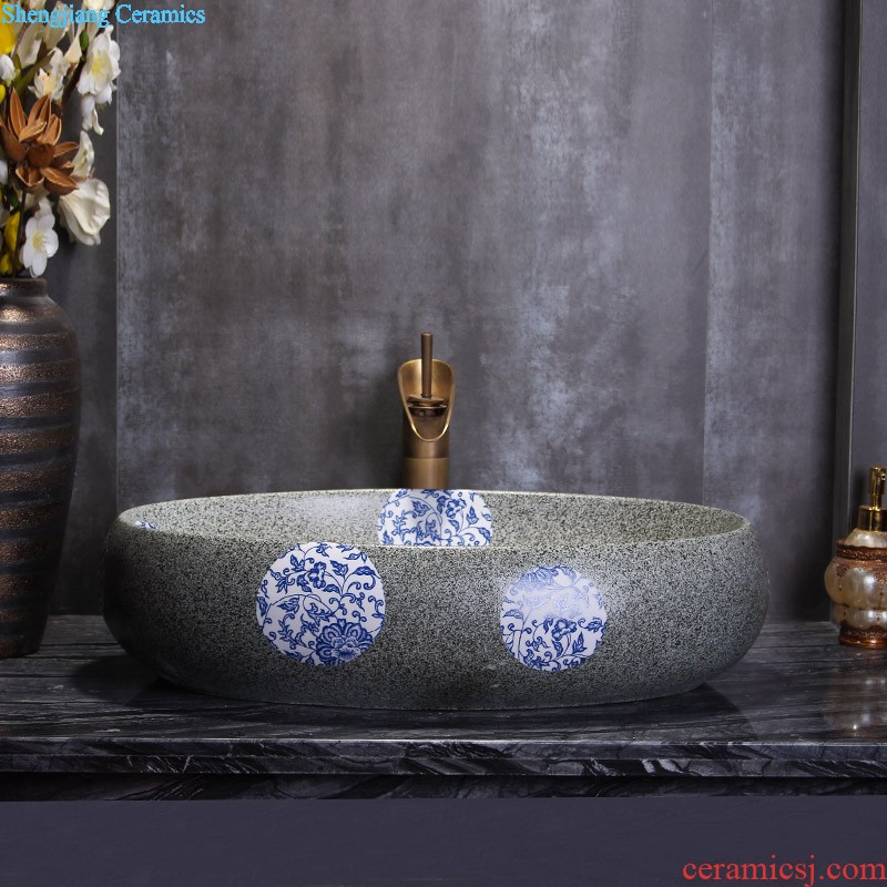 On the ceramic bowl lavatory art basin round continental basin toilet lavabo wash basin filled with flowers