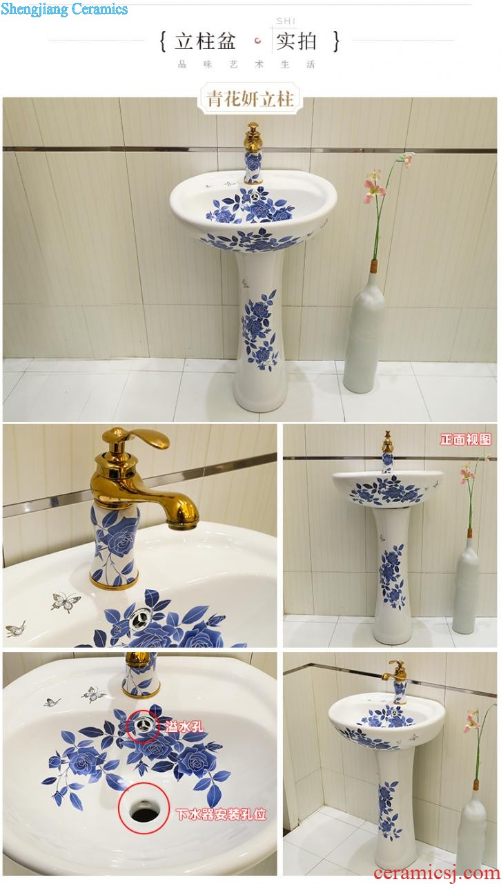 Ceramic balcony pool to wash the mop pool mop basin slot mop pool toilet small household floor mop pool