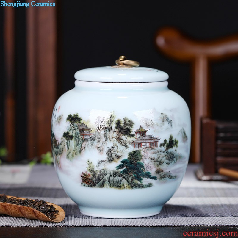 Jingdezhen ceramics antique blue and white porcelain vases, flower arrangement lucky bamboo vase home sitting room adornment is placed